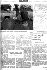 If only people could 'eat' democracy