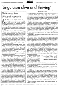 'Linguicism alive and thriving'