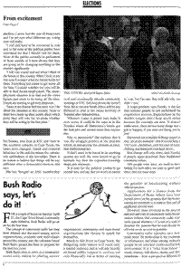 Bush radio says, lets do it