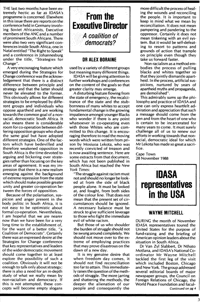 IDASA representatives in the USA
