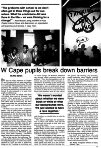 W Cape pupils break down barriers