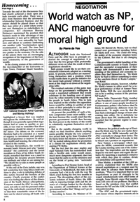 World watch as NP, ANC manoeuvre for moral high ground