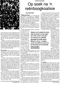 Op soek na `n reenboogkoalisie (Article written in Afrikaans)