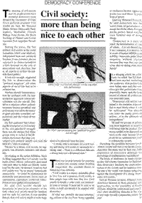 Civil society: more than being nice to each other