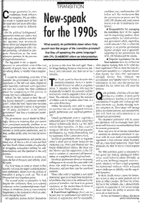 New-speak for the 1990s