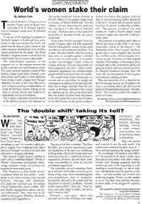 World`s women stake their claim