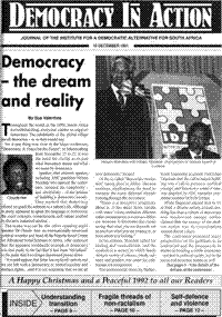 Democracy - the dream and reality
