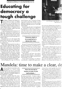 Mandela: time to make a clear, decisive break