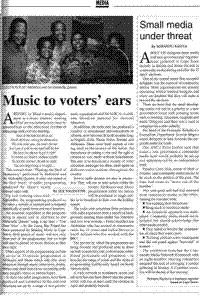 Music to voters` ears