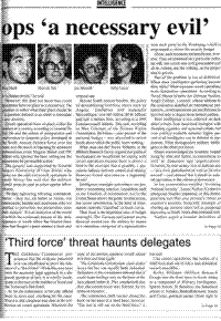 Third force threat haunts delegates