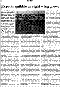 Experts quibble as right wing grows