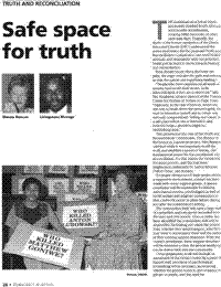 Safe space for truth