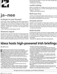 IDASA hosts high-powered Irish briefing