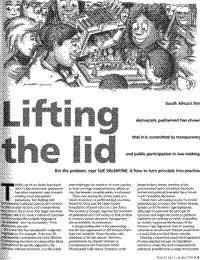 Lifting the lid