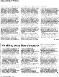 No 'sliding away' from democracy