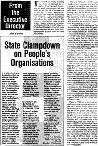 State clampdown on People`s Organisations
