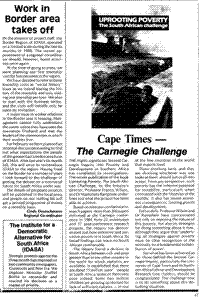Cape Times - The Carnegie Challenge