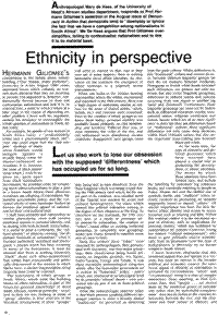 Ethnicity in perspective