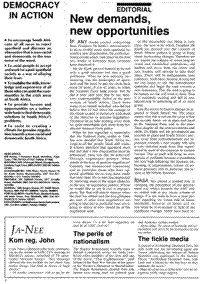Editorial: New demands, new opportunities