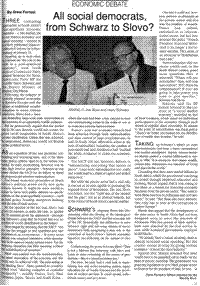 All social democrats from Schwarz to Slovo?