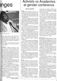 Activists vs academics at gender conference
