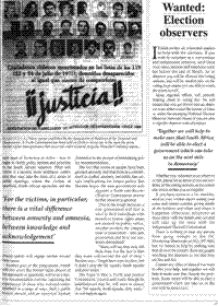 Wanted: election observers