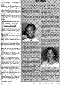 Comings and goings in IDASA
