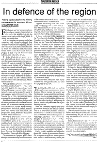 In defence of the region