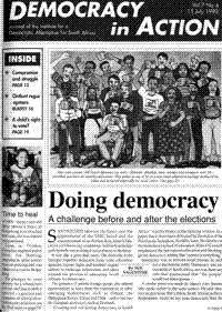 Doing democracy: a challenge before and after the elections