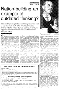 Nation-building an example of outdated thinking?