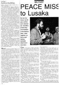 Peace mission to Lusaka