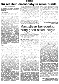 Boeke (Articles written in Afrikaans)