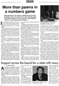 Support across the board for a state with many religions in South Africa