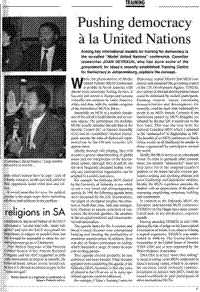 Pushing democracy a la United Nations