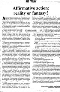 Affirmative action: reality or fantasy?
