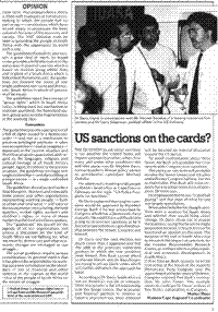 US sanctions on the cards
