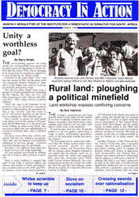 Unity a worthless goal?
