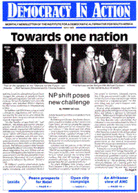 Towards one nation