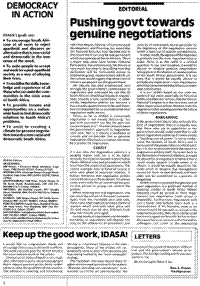 Editorial: Pushing govt towards genuine negotiations