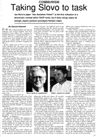 Taking Slovo to task