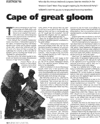 Cape of great gloom