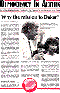 Why the mission to Dakar?
