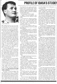 Profile of IDASA`s student co-ordinator - Zaaiman`s stance on the SADF