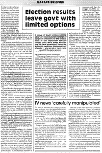 Election results leave govt with limited options