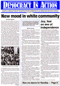 New mood in white community