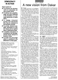 Editorial: A new vision from Dakar