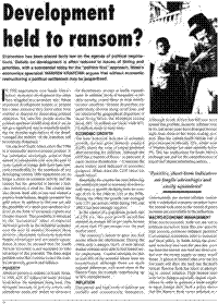 Development held to ransom?