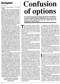 Confusion of options