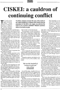 Ciskei: a cauldron of continuing conflict