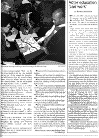 Voter education 'can work'